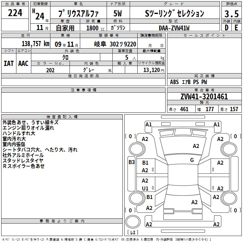 TOYOTA PRIUS ALPHA