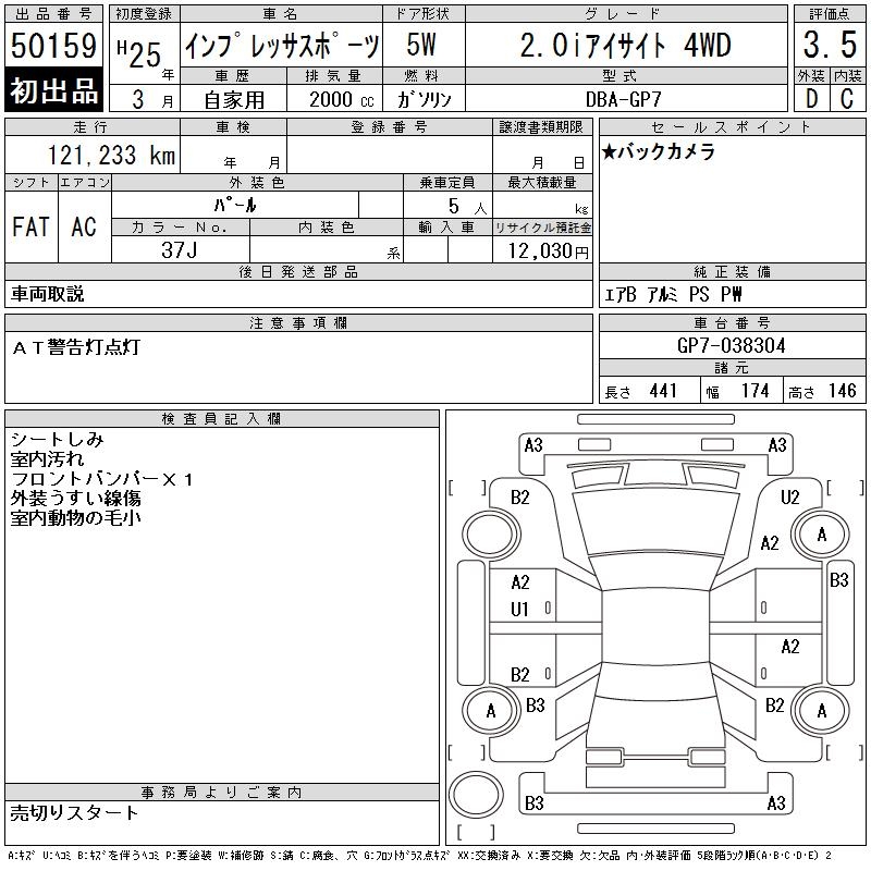 SUBARU XV