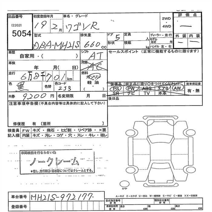 SUZUKI WAGON R