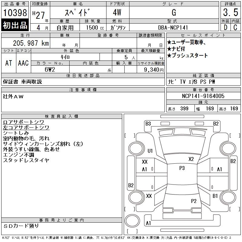 TOYOTA SPADE
