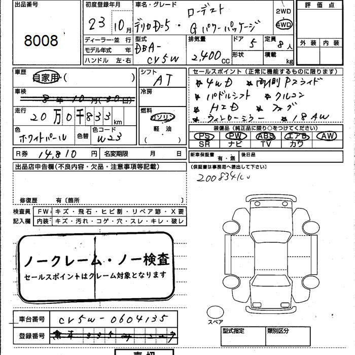 MITSUBISHI DELICA D:5