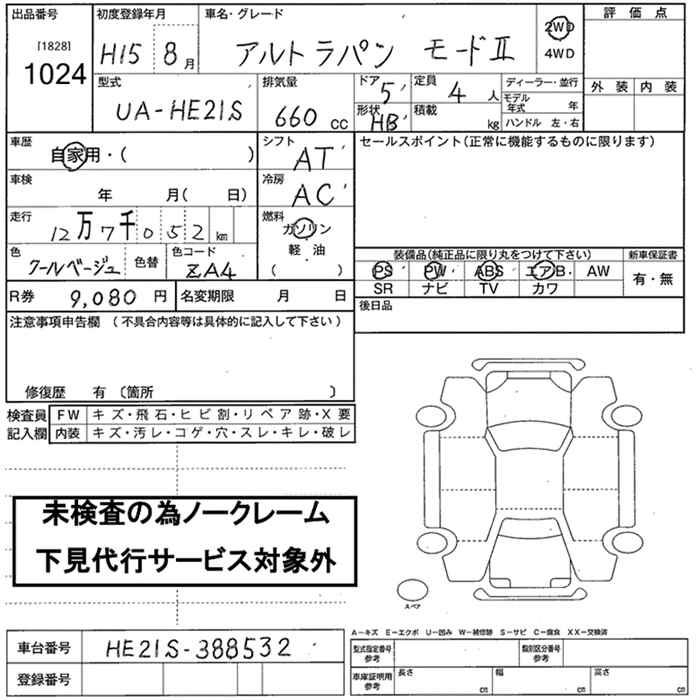 SUZUKI ALTO LAPIN