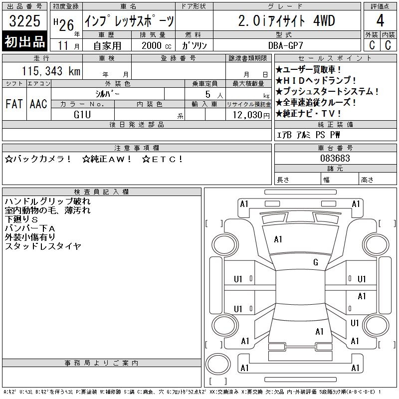 SUBARU XV