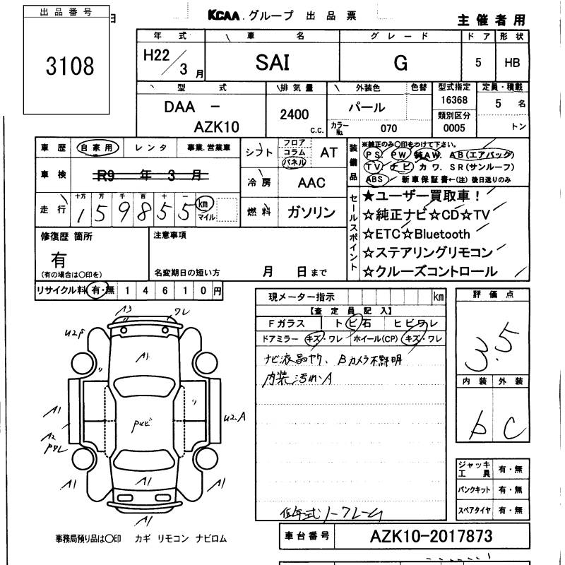 TOYOTA SAI