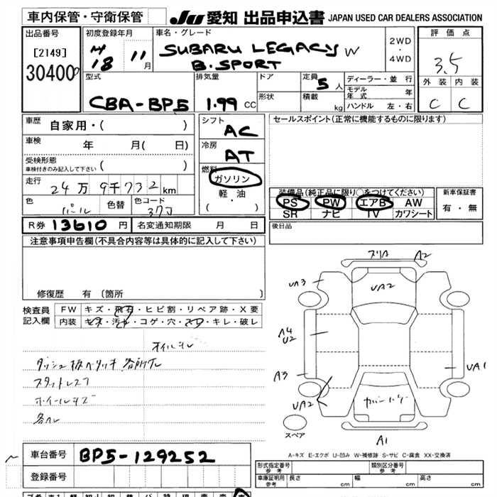 SUBARU LEGACY