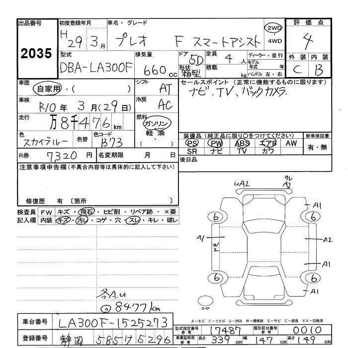 SUBARU PLEO PLUS