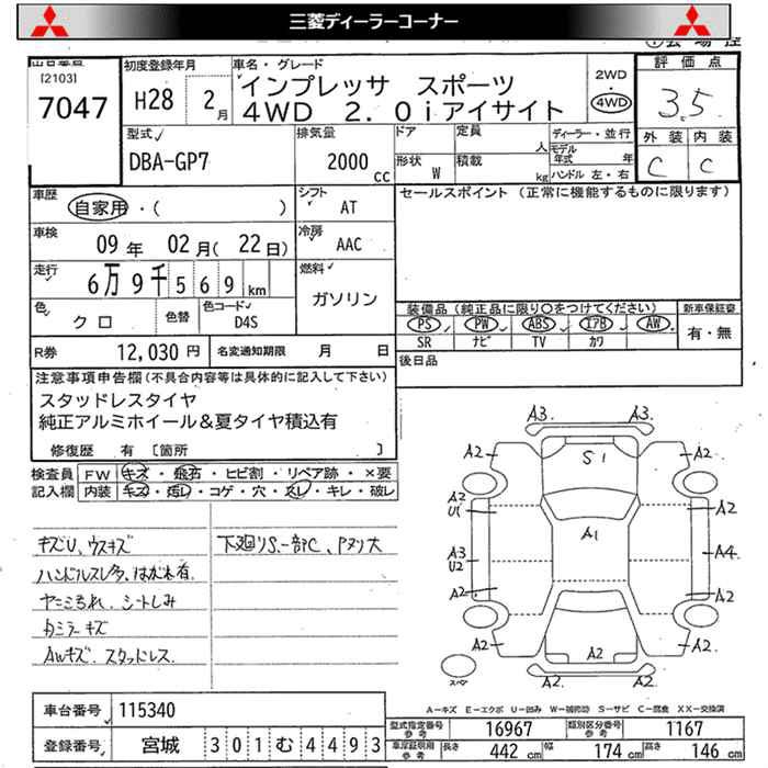 SUBARU XV