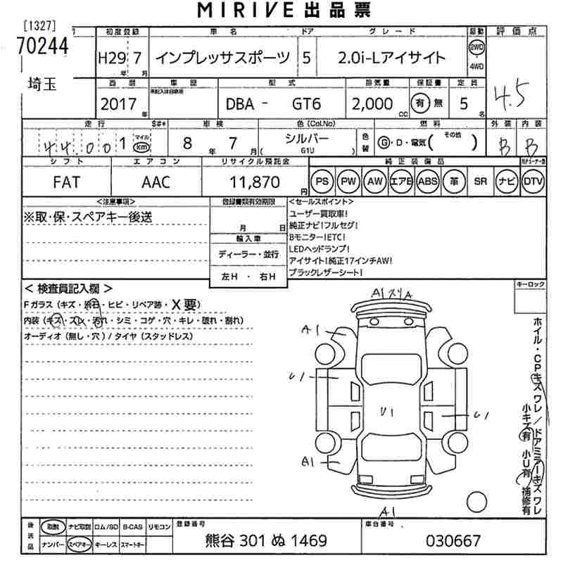 SUBARU IMPREZA