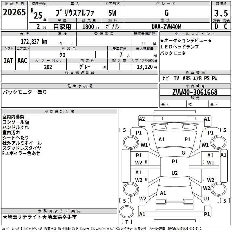 TOYOTA PRIUS ALPHA