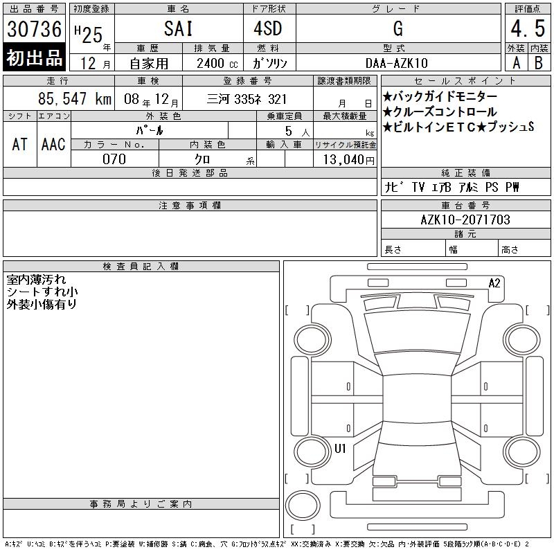 TOYOTA SAI