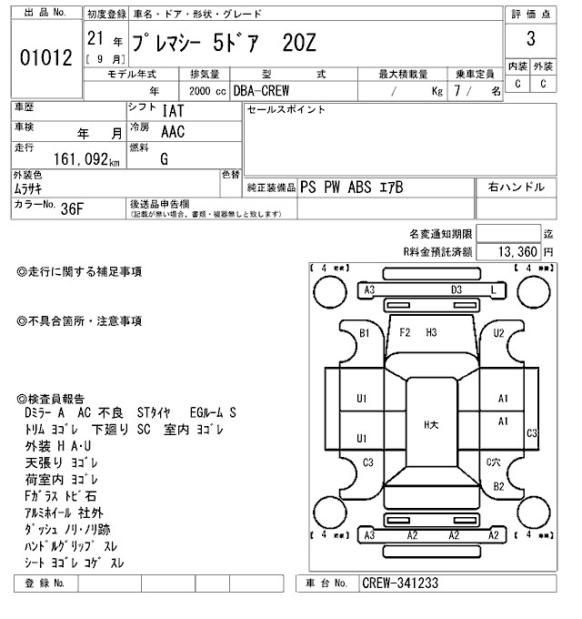 MAZDA PREMACY