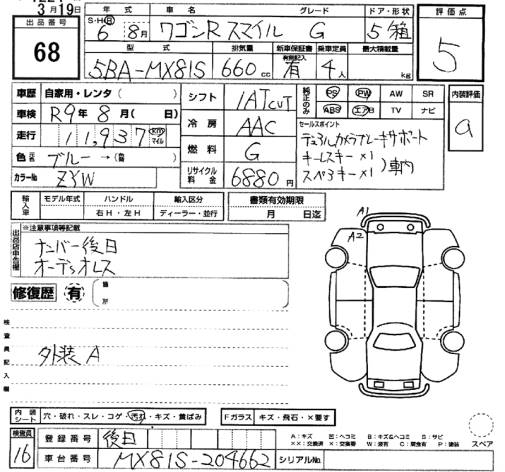 SUZUKI WAGON R SMILE