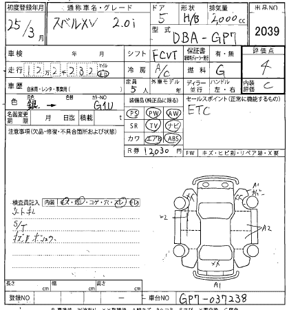 SUBARU XV