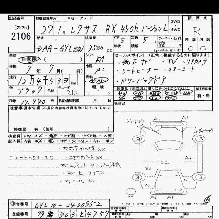 LEXUS RX450H