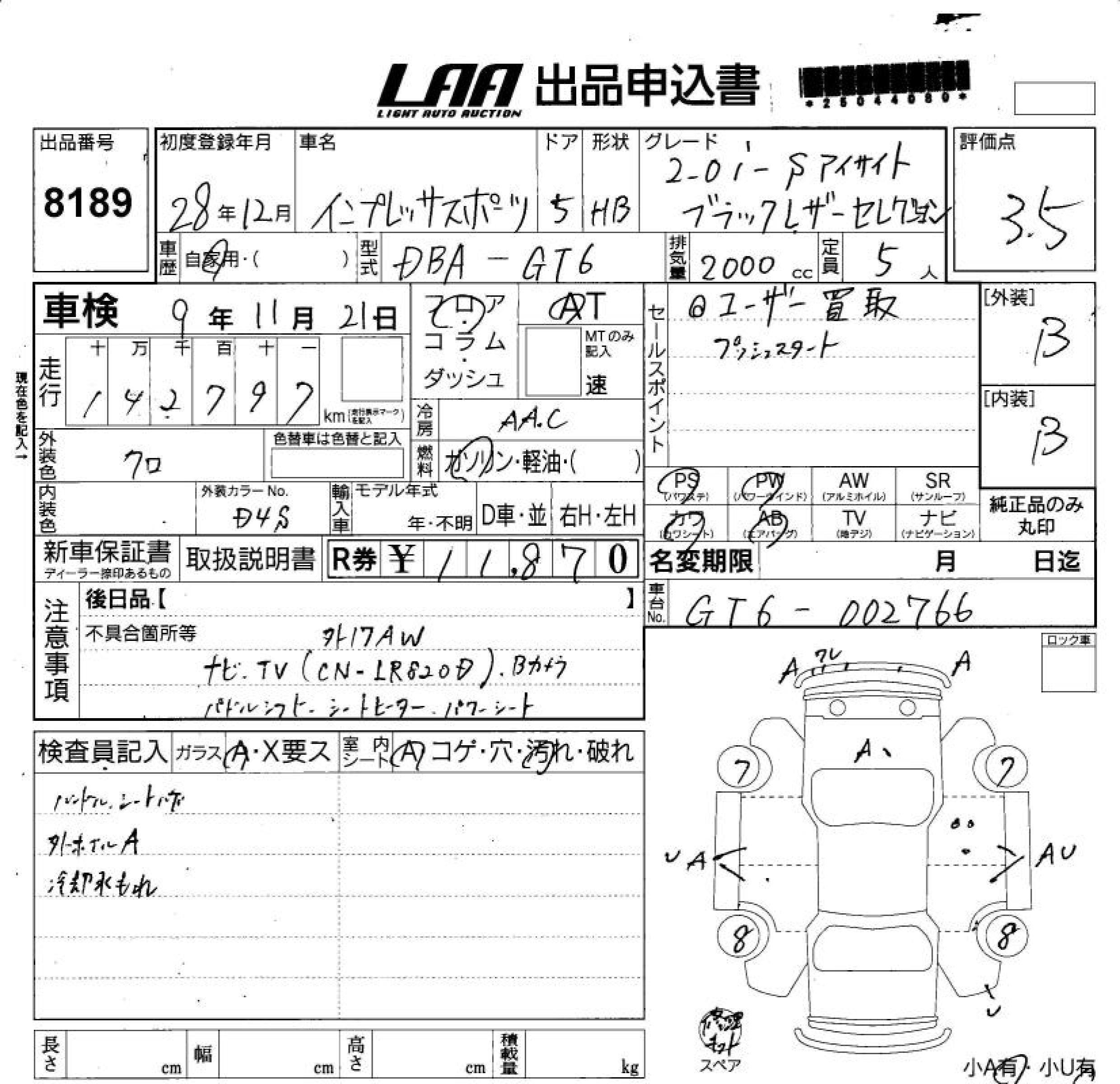 SUBARU IMPREZA