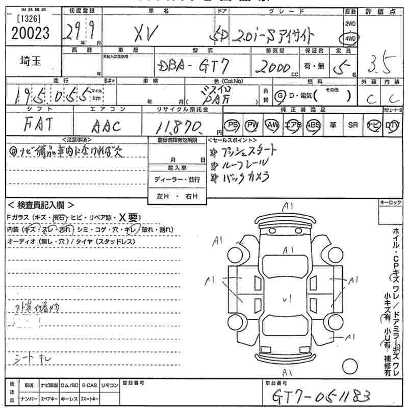 SUBARU XV