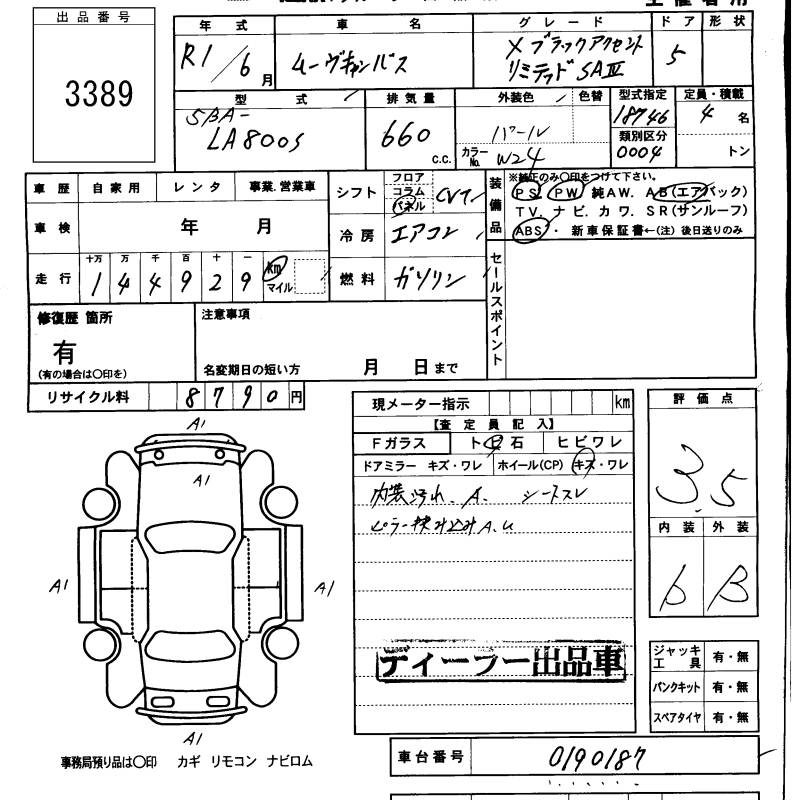 DAIHATSU MOVE CANBUS