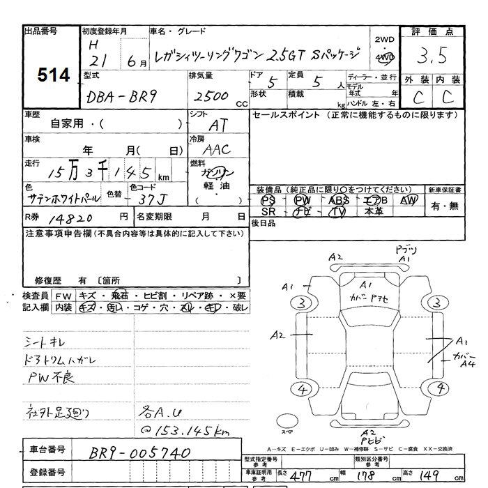 SUBARU LEGACY