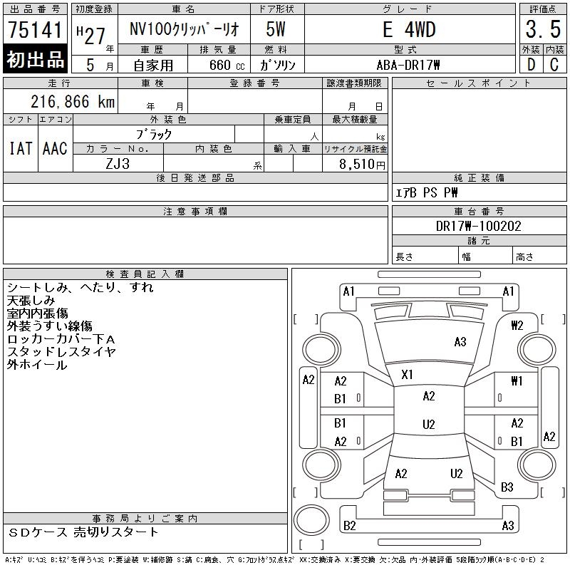 NISSAN NV100 CLIPPER