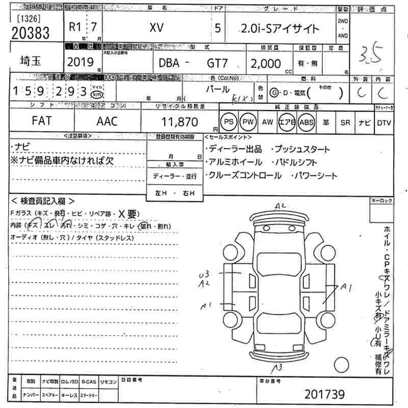 SUBARU XV