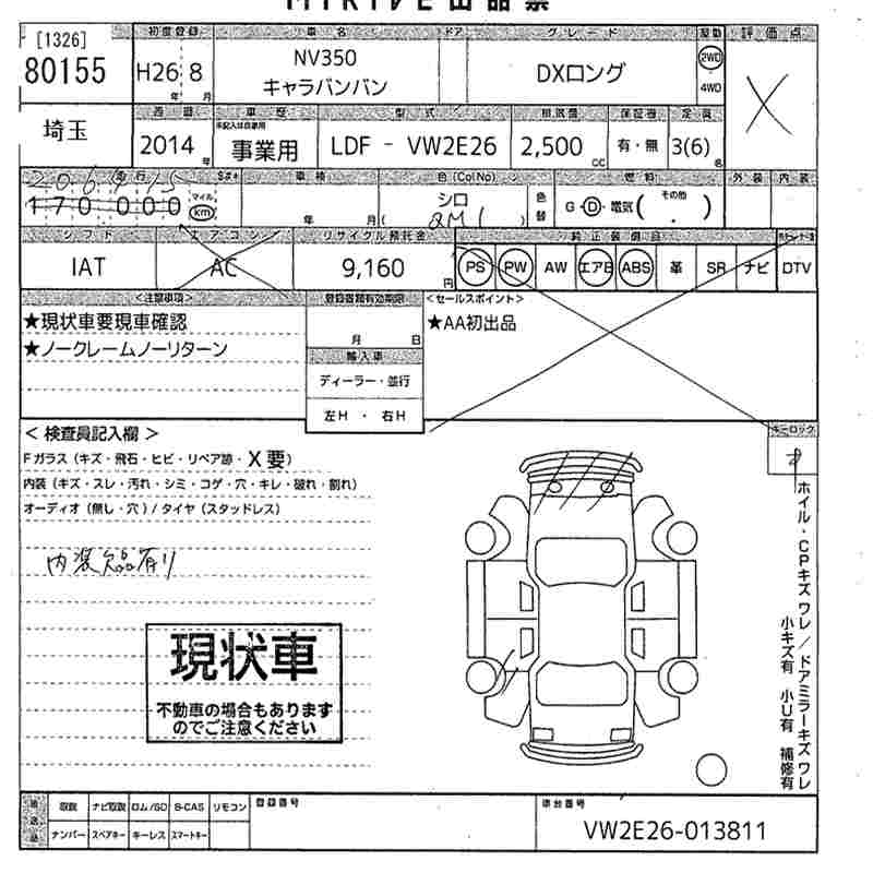 NISSAN NV350 CARAVAN