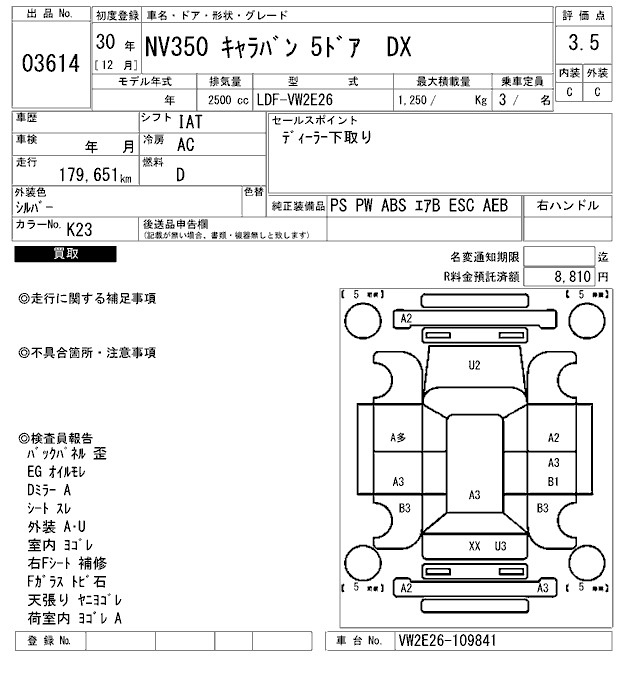 NISSAN NV350 CARAVAN