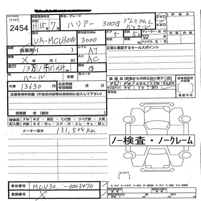 TOYOTA HARRIER