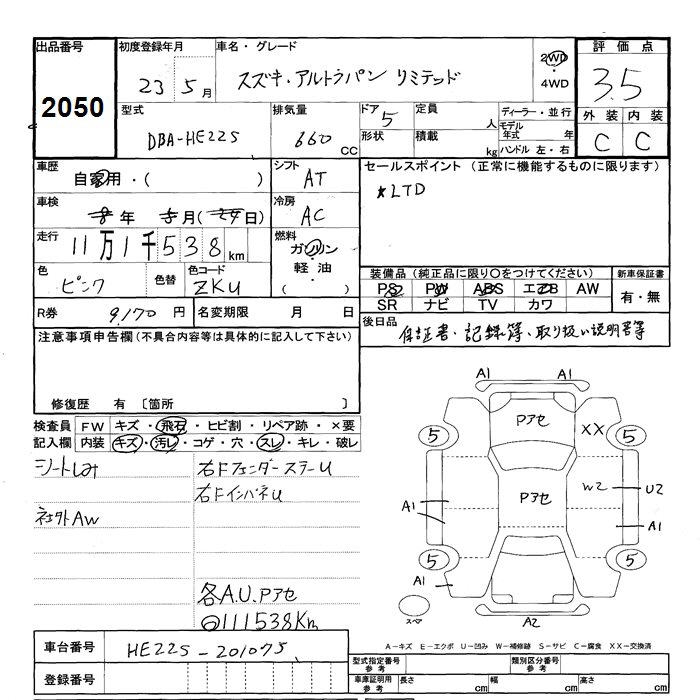 SUZUKI ALTO LAPIN