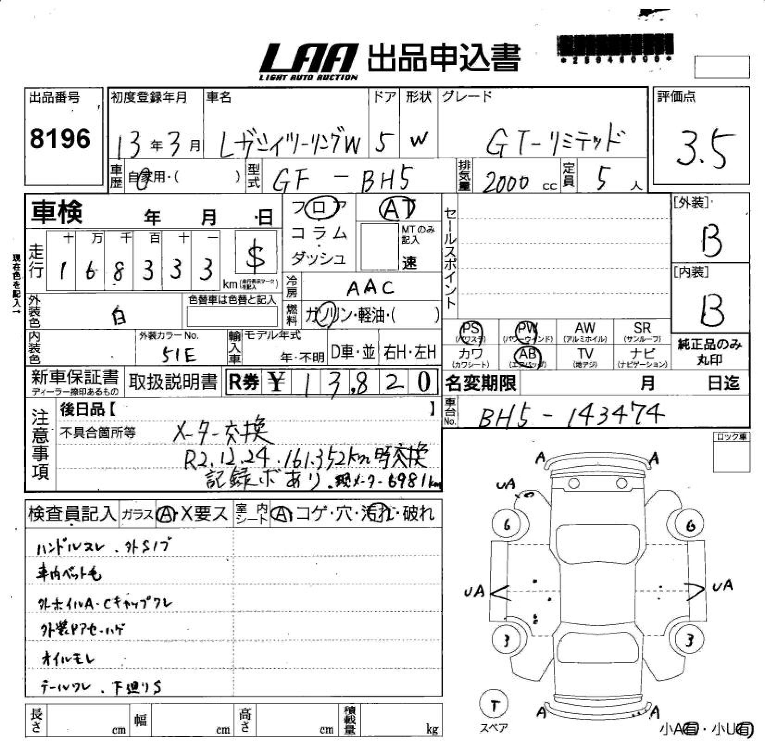 SUBARU LEGACY