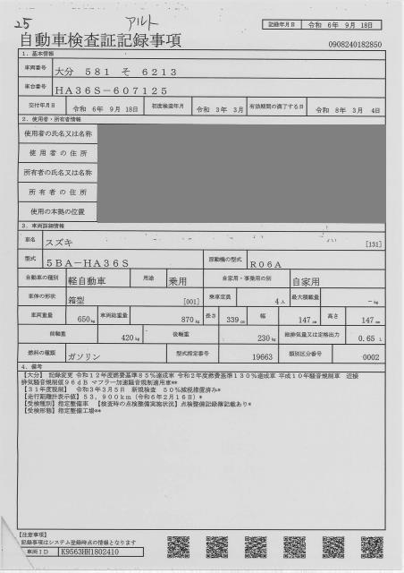 SUZUKI ALTO