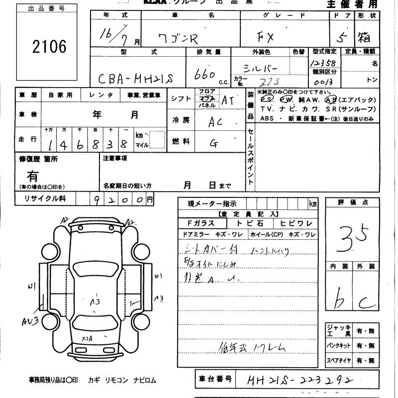 SUZUKI WAGON R