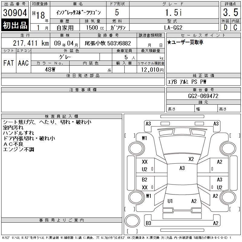SUBARU IMPREZA