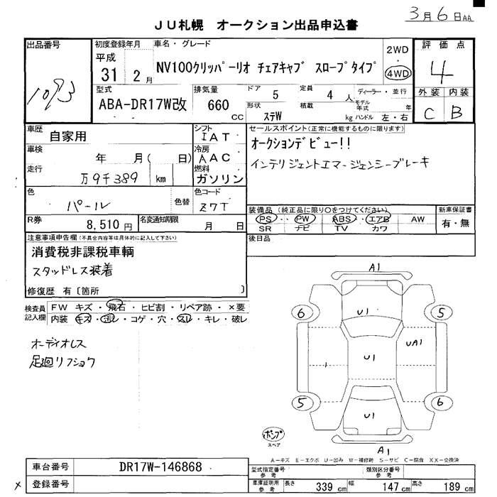 NISSAN NV100 CLIPPER