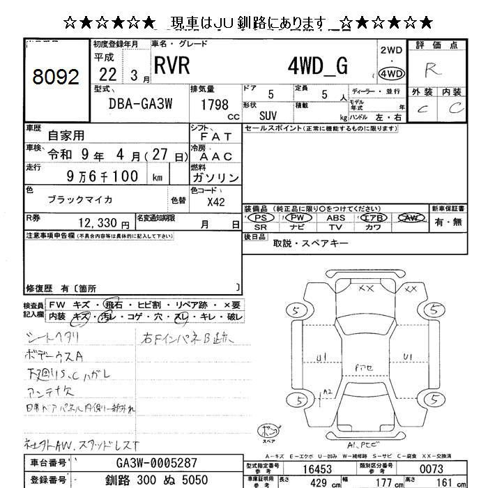 MITSUBISHI RVR