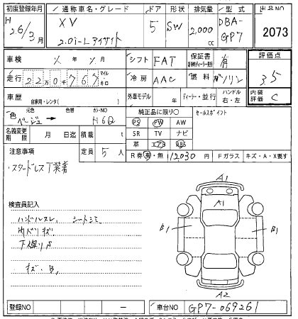 SUBARU XV
