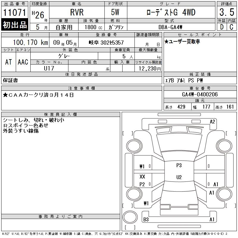 MITSUBISHI RVR