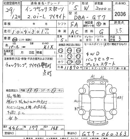 SUBARU XV