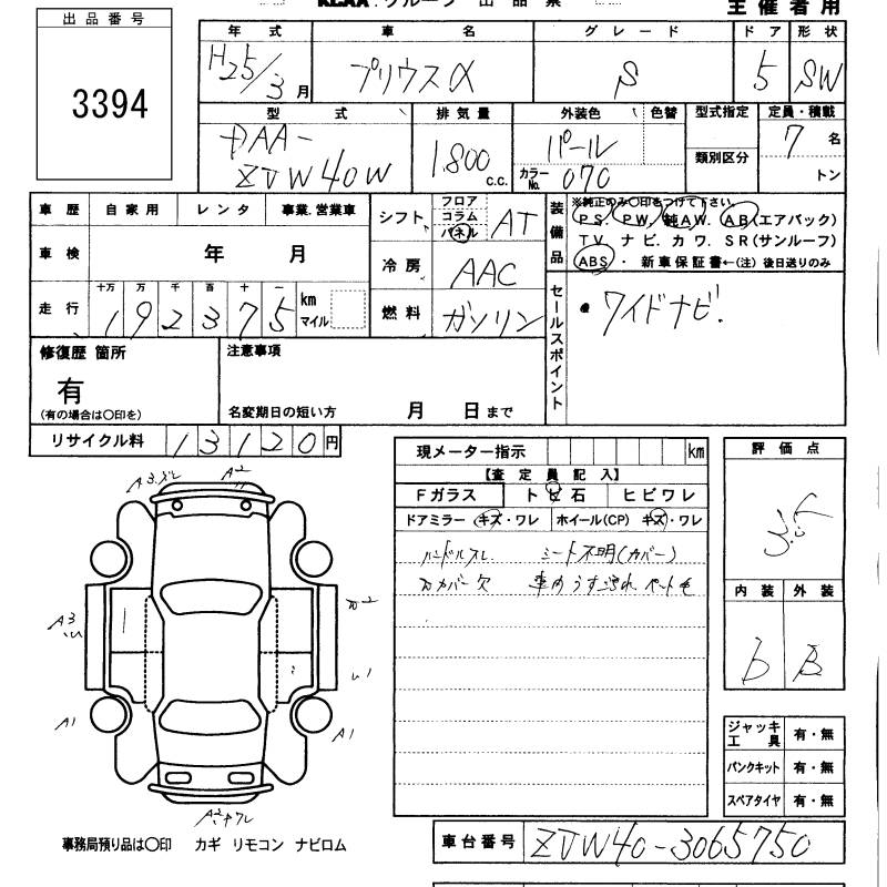 TOYOTA PRIUS ALPHA