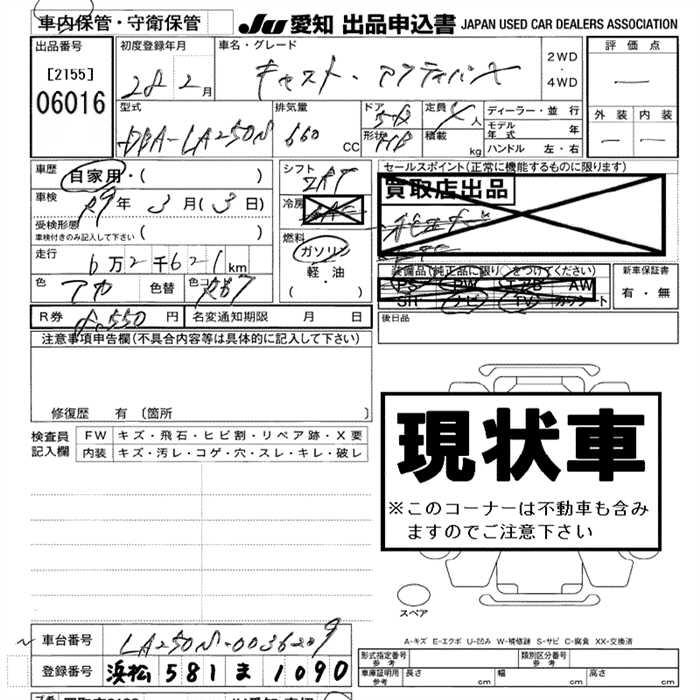DAIHATSU CAST