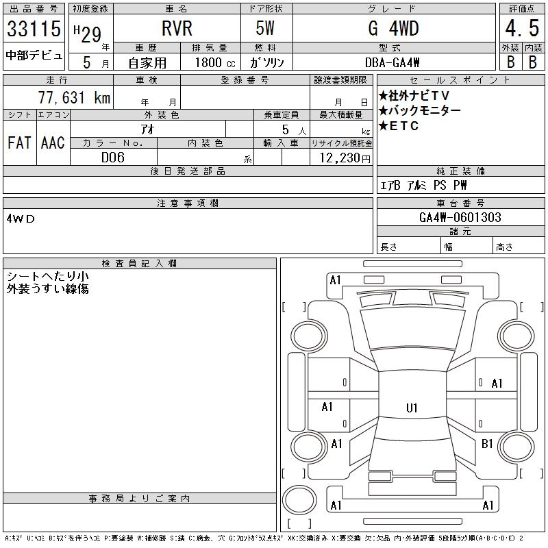 MITSUBISHI RVR