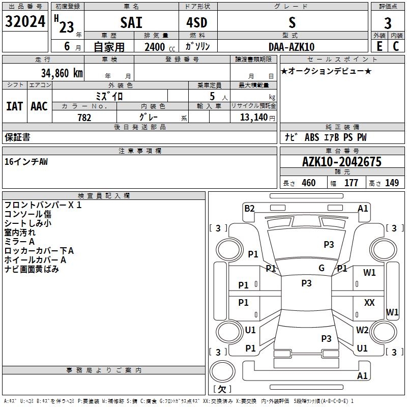 TOYOTA SAI