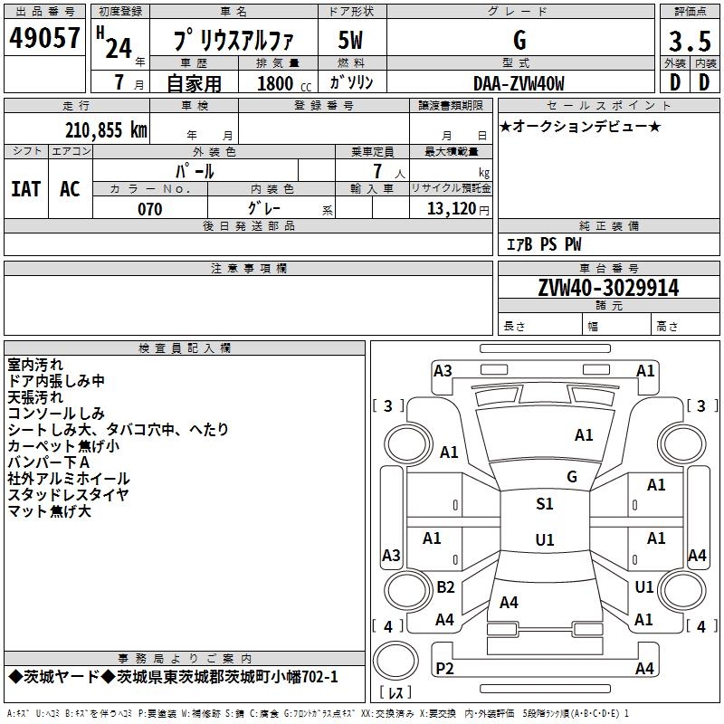 TOYOTA PRIUS ALPHA