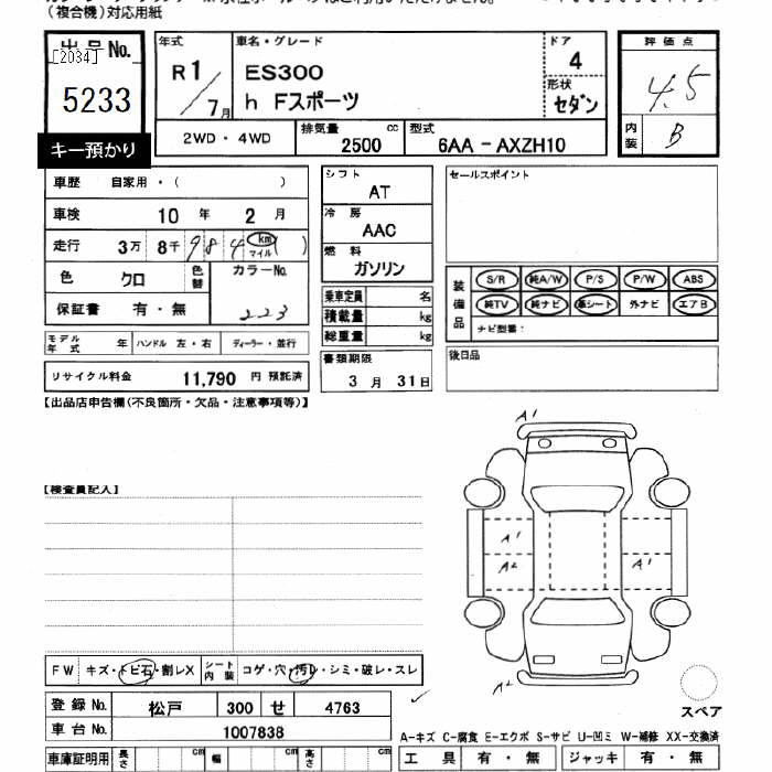 LEXUS ES300H