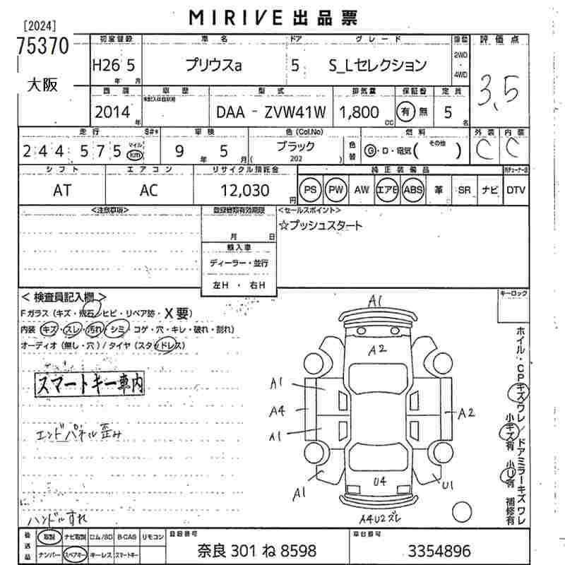 TOYOTA PRIUS ALPHA