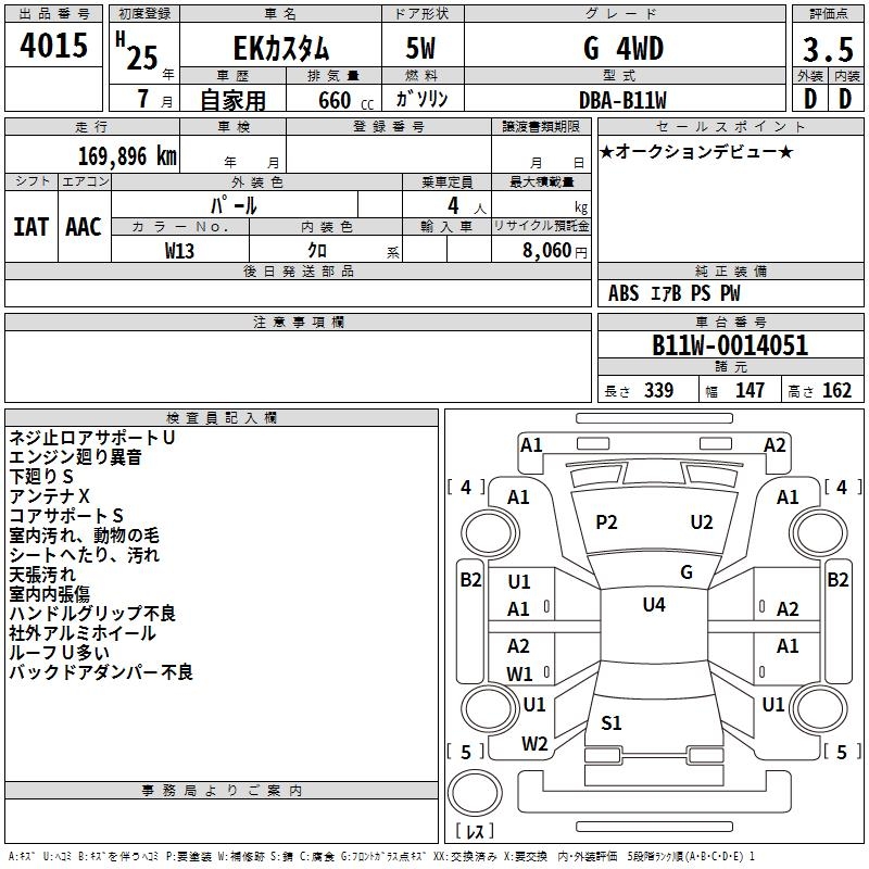 MITSUBISHI EK CUSTOM