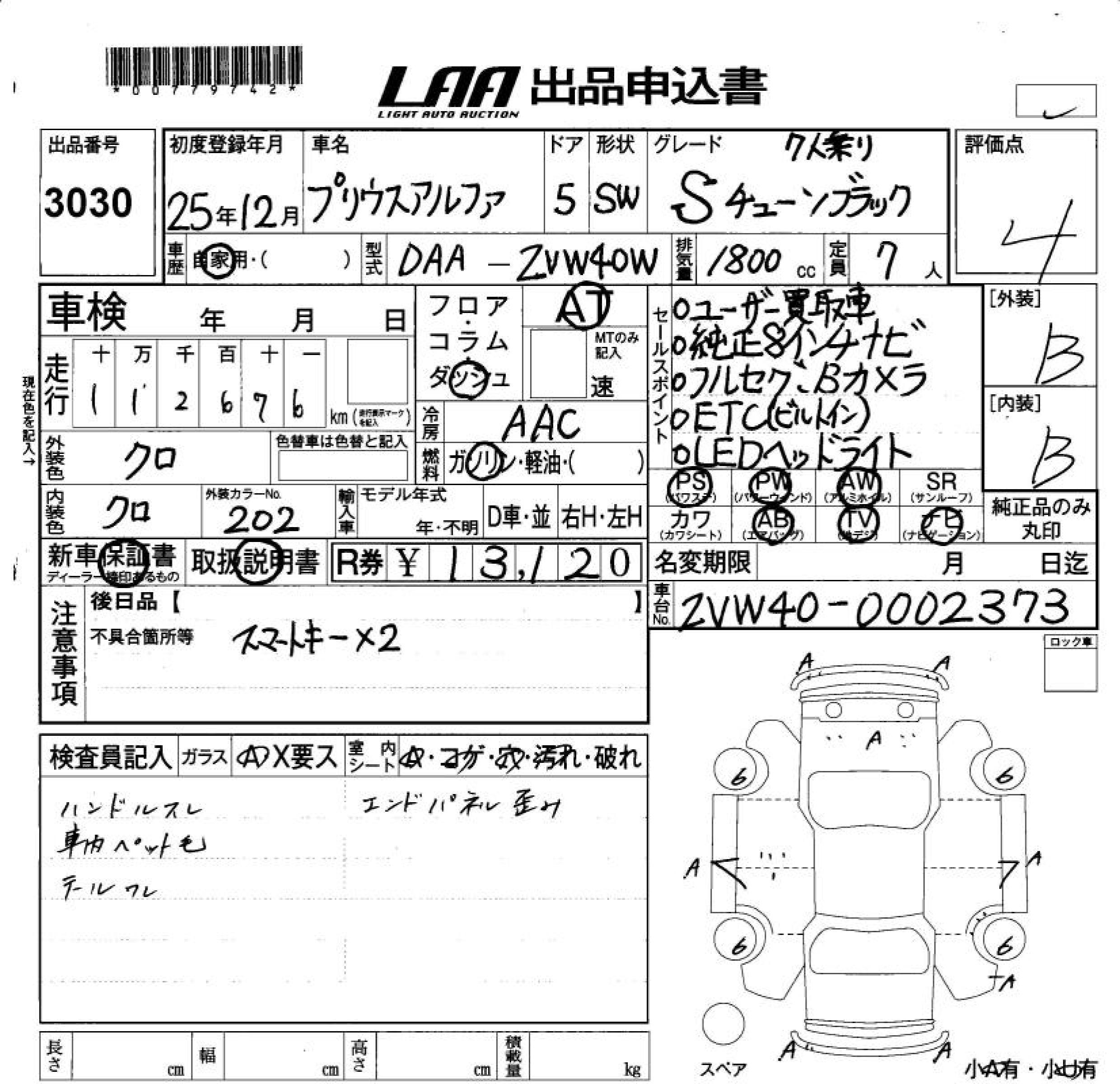 TOYOTA PRIUS ALPHA