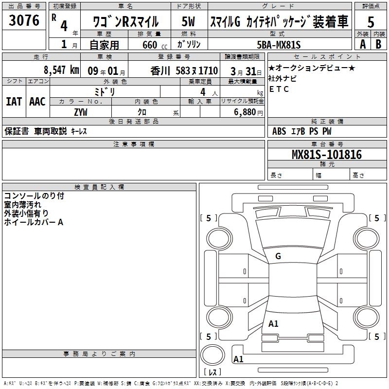 SUZUKI WAGON R SMILE