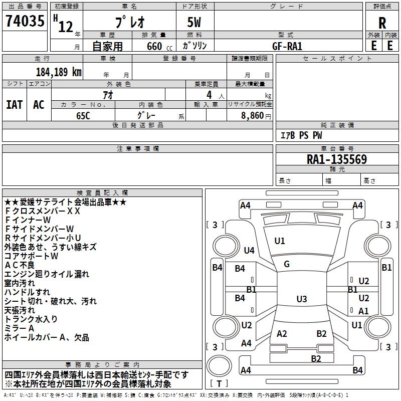 SUBARU PLEO