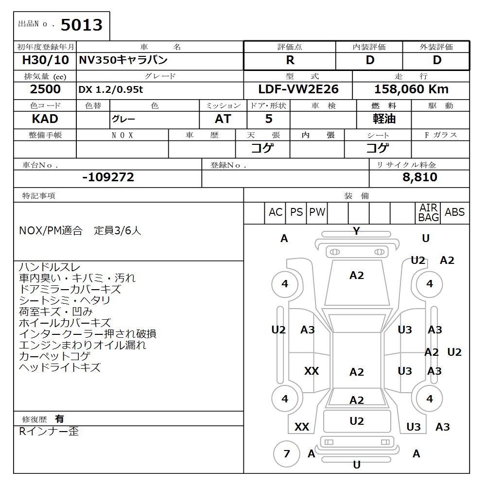 NISSAN NV350 CARAVAN