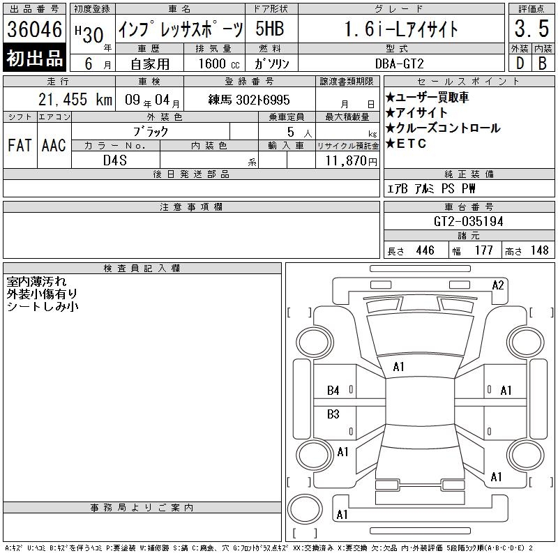 SUBARU IMPREZA
